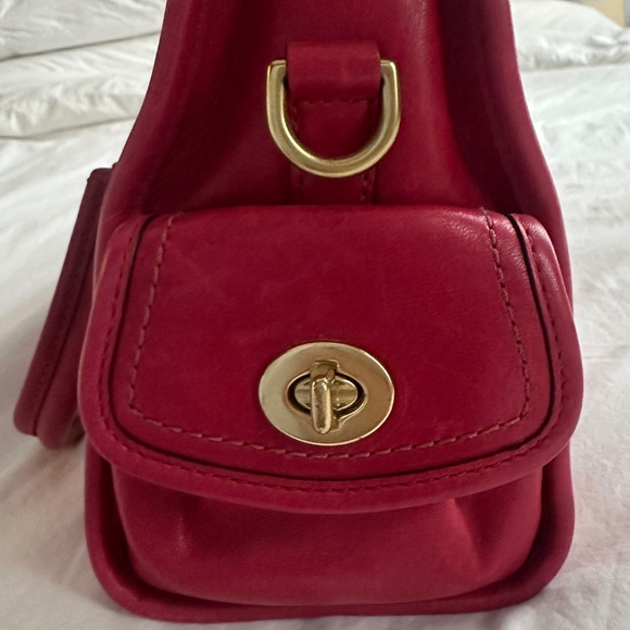 Vintage Red Coach Bag - Picture 3 of 5